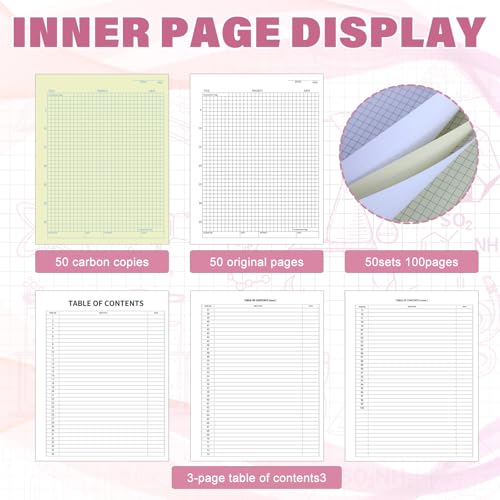 Cuaderno de laboratorio Affrolling para evitar transcribir datos con sus paginas autocopiantes 3