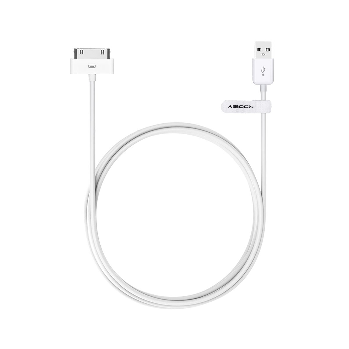 Aibocn Aibocn MFi Certified 30Pin Sync Charging cable for iPod Classic iPod Nano iPod Touch iPhone 4S 4 iPad 3 2 1-4Feet/1.2 Meters