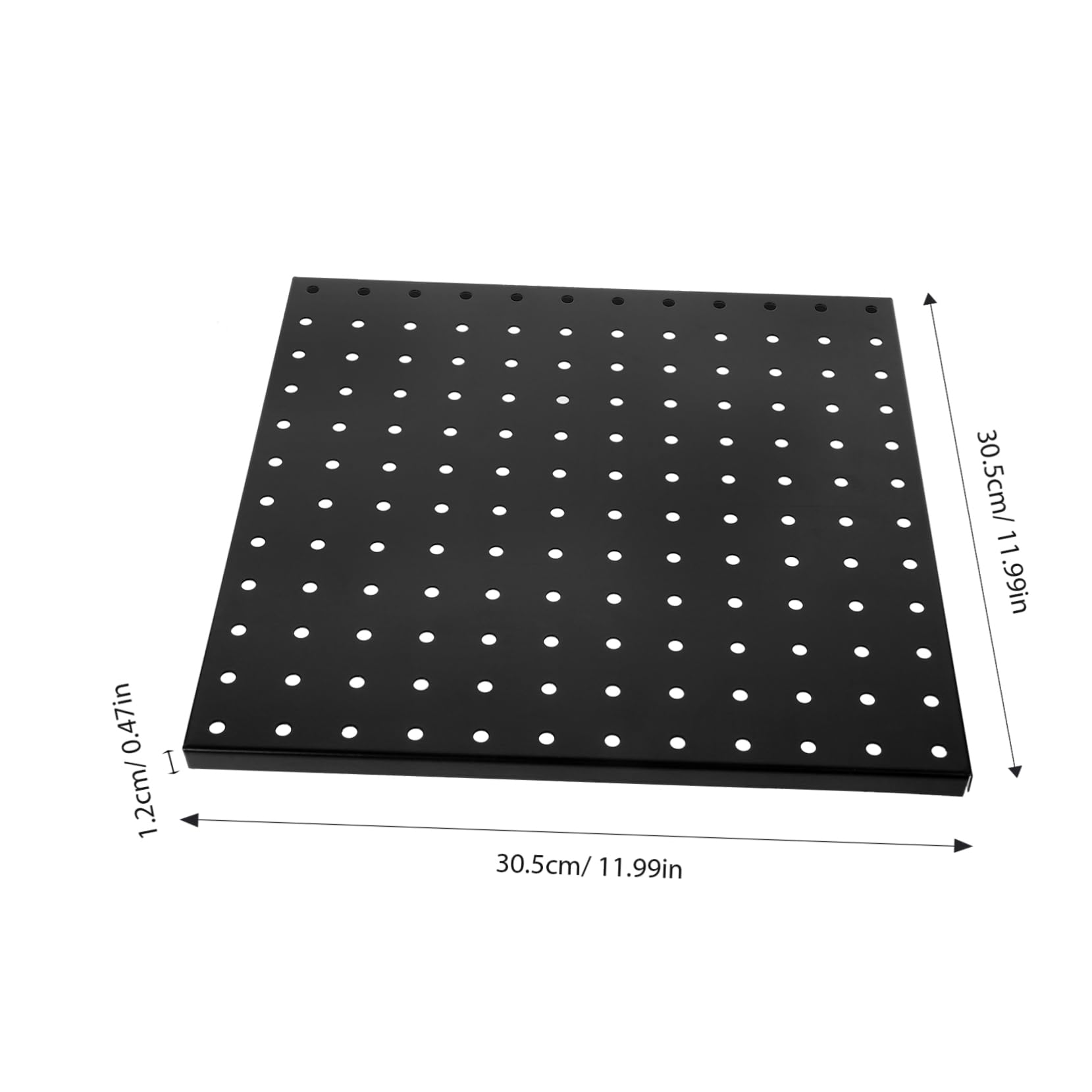 Ciieeo 1 Set Wall Mount Metal Pegboard Panel Sturdy Display Organizer for Tools Accessories Versatile Storage for Garage Kitchen and Workshop Use