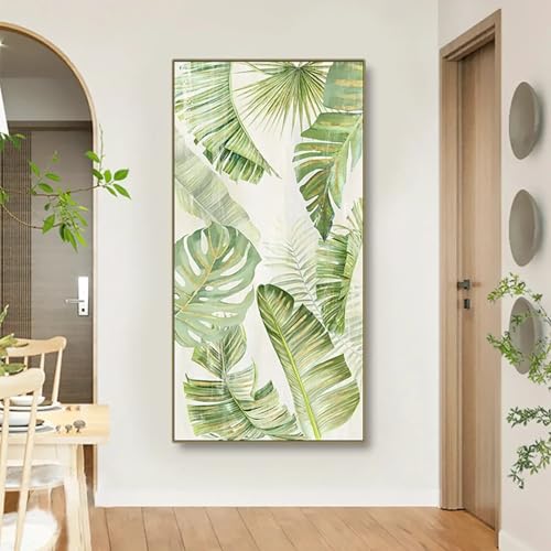 Affiche nordique palmier pour salon : cadre moderne 55x110cm