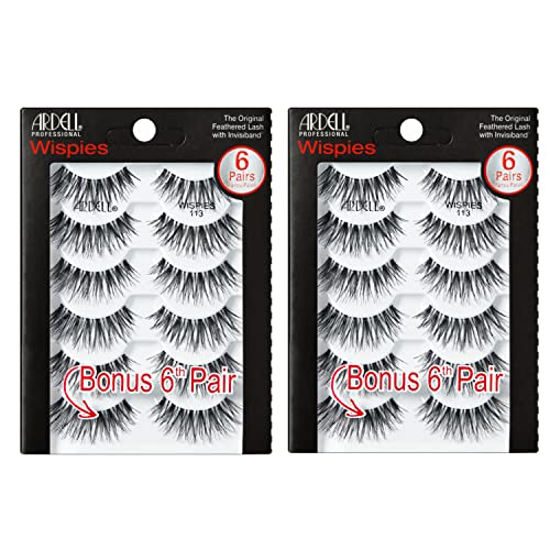 Ardell Wispies False Eyelashes 113 Natural Wispy Lashes Strips 12 Pairs
