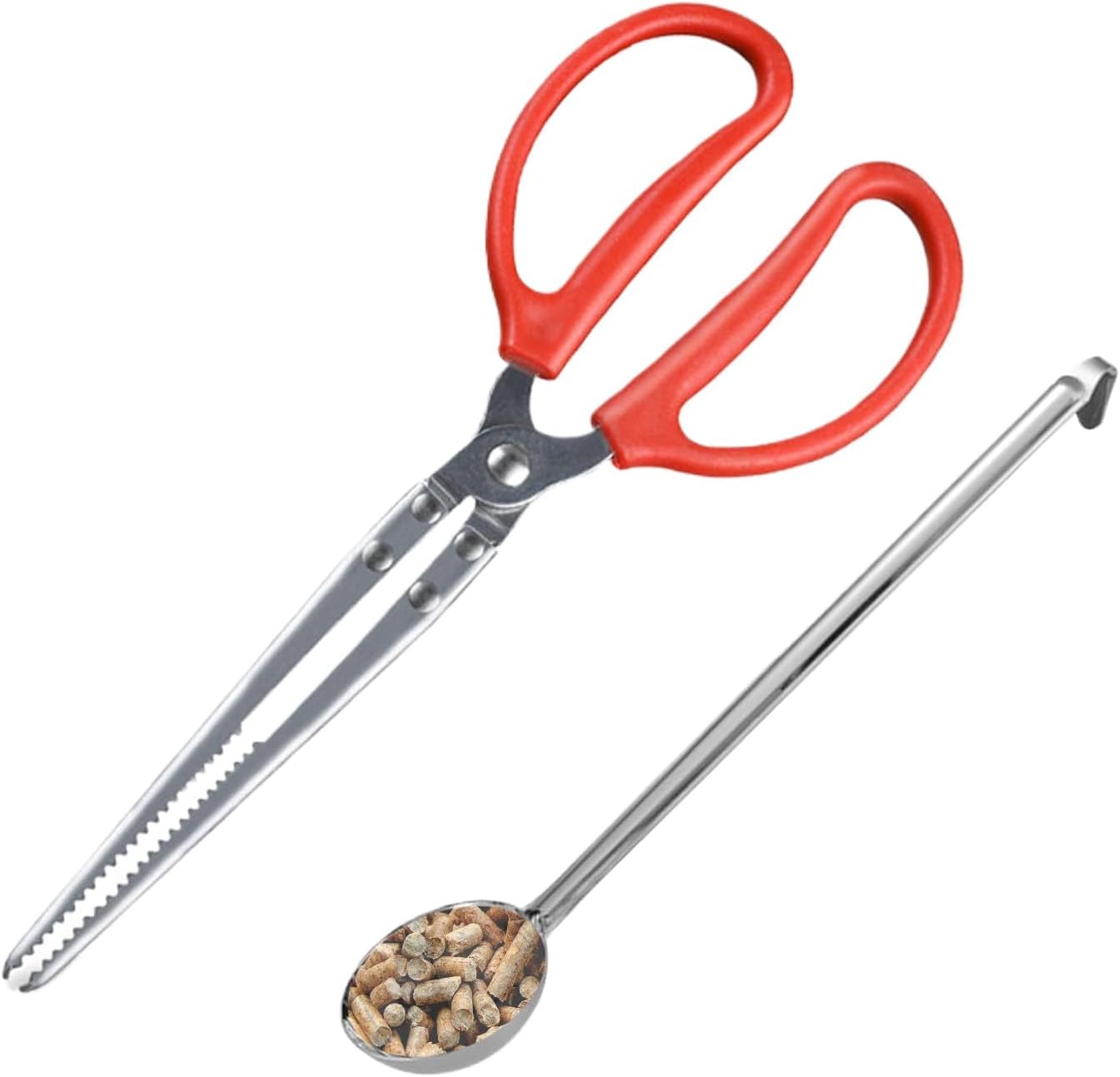 Fire Log GrabberLong-Handled Campfire Charcoal ShovelFire Claw Log Grabber | for Cooking Serving Indoor Kitchen Outside Camping BBQ Pizza