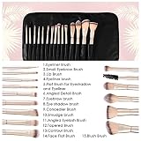 Kit de maquillaje profesional: estas herramientas premium son perfectas para todo tipo de cosméticos, ya sean líquidos, cremas o polvos. Extienda suavemente un aspecto natural de ojos y cara con pinceles versátiles.