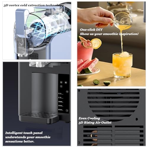 Slush-Maschine Für Zuhause,Sandeismaschine,Slushie Milchshake Maschine,5 Voreingestellte Programme,Gefrorene Slushie, Margaritas,Frappés,Milchshake Kein EIS Nötig – One-Touch-Reservierung – Bild 5