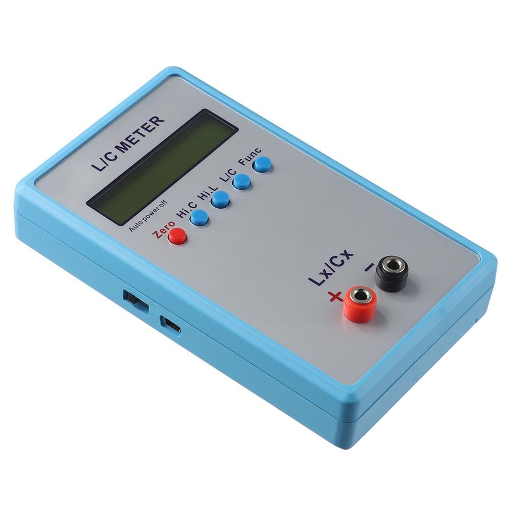 HOBBYIN LC-200A Handheld Inductance Capacitance Meter, High Precision Handheld LC Inductor Capacitor Tester, Inductive Capacitance Meter Kit