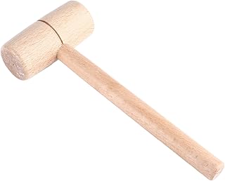 Cryfokt Wooden Mallet Beech Wood for Woodworking Carving Leather