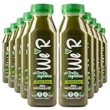 WE’R Green Vibes – 100% Fruit & Veggie Juice – Cold-Pressed & HPP – 10 Pack – 11.2 fl oz Each (330 ml) – Nothing Added!, Vegan, GMO-Free, Not From Concentrate