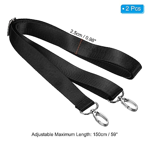 Image of PATIKIL Shoulder Strap, Nylon Adjustable Replacement Strap with Metal Swivel Hooks for Bag