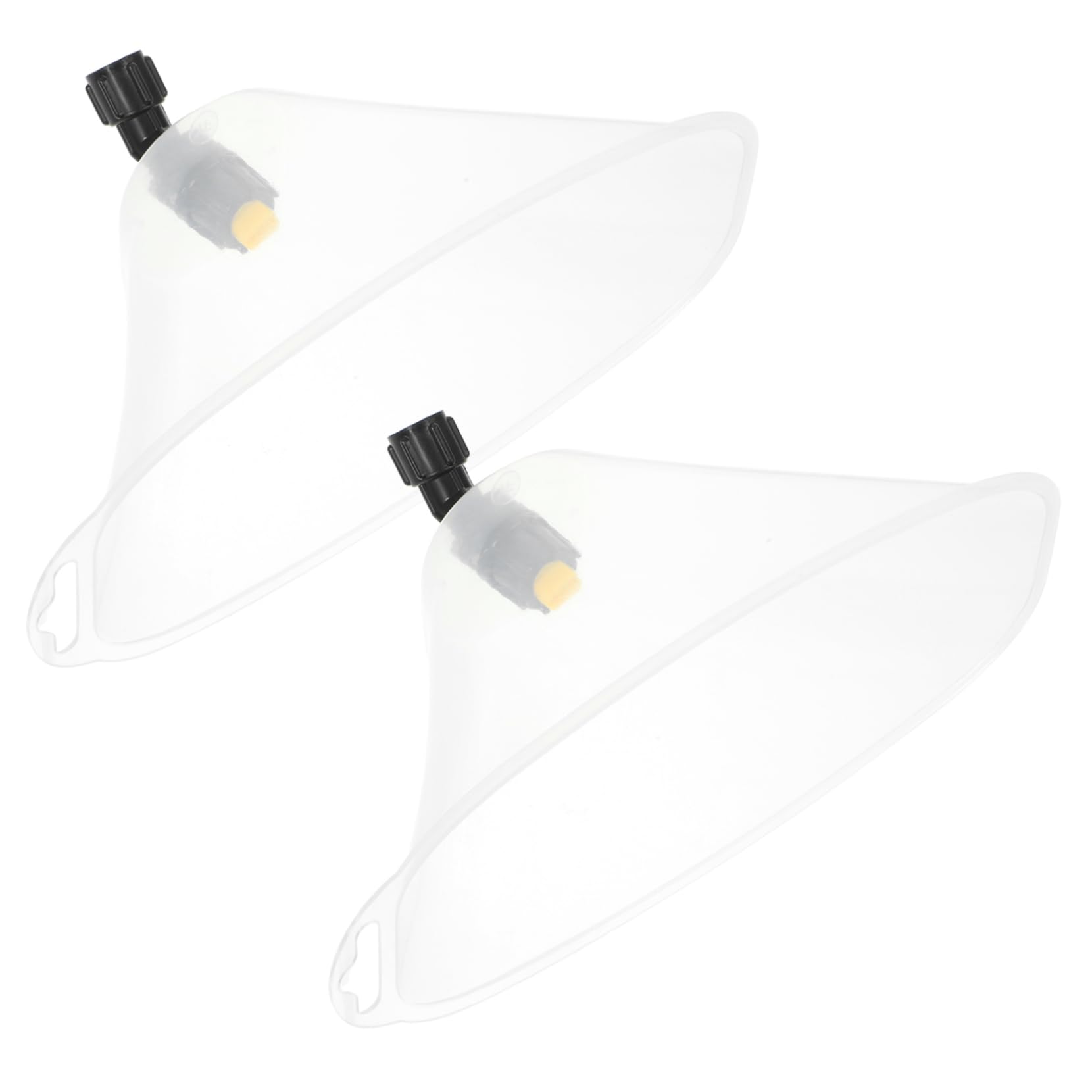 Parliky 2Pcs High Pressure Misting Nozzles with Spraying Shield for Efficient Watering Gardening Agriculture Lawn Irrigation Durable Atomizing Spray Tools