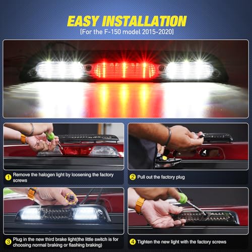 Image of Nilight Third Brake Light for Ford F150 2015-2020, F250 F350 2017-2026