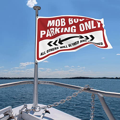 Drapeau de toilettes Mob Boss 152 x 244 cm, cadeau amusant pour une man cave