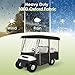SHANTRA Golf Cart Enclosure, Golf Cart Cover for 4 Passengers with 4-Sided Transparent Windows, Portable & Universal Rain Cover with Carrying Bag - Waterproof, Black
