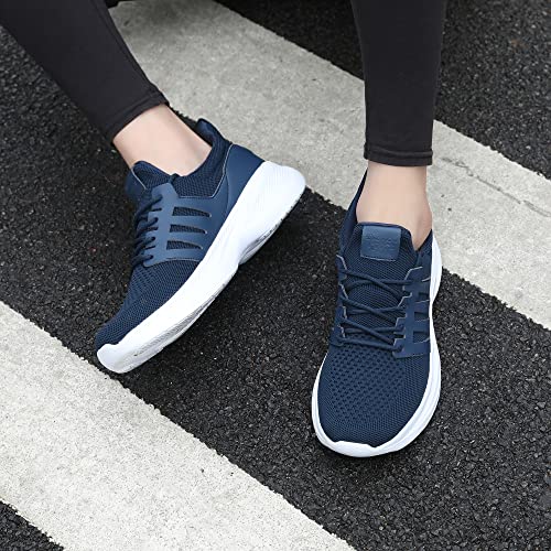 Image of Casbeam Mens Running Shoes Comfortable Lightweight Breathable Walking Shoes Lace-up Shoes Mesh Workout Casual Sports Shoes