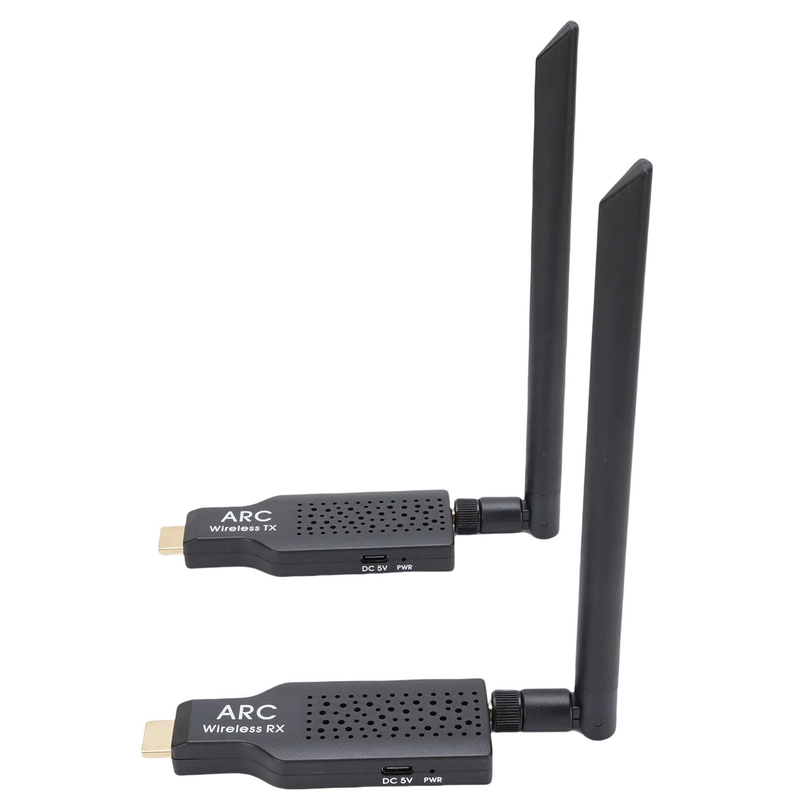 Annadue Bezprzewodowy Nadajnik i Odbiornik ARC HDMI 164 Stopy/50m Bezprzewodowy Zestaw Przedłużaczy HDMI, Plug & Play 2.4G, dla Telewizorów Dźwiękowych, Wzmacniacze, Wzmacniacze,