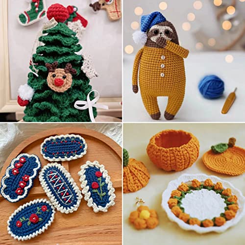 Niceec 6×50G Soft Assorted Colors Yarn Sport Weight Yarn Bonbons Yarn For Crochet Knit 4 Ply Acrylic Yarn For Diy Project Starter Crochet Kit For Kids Or Adults(6×145Yds)-Pink Series #TOP4