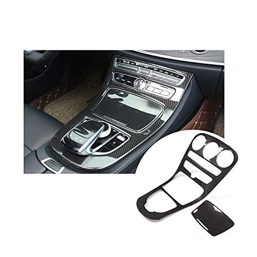 Borzing Central Control Decorative Panel Trim Cover Accessories for Mercedes Benz C Class W205 2014 2015 2016 2017 2018 ABS Carbon Fiber