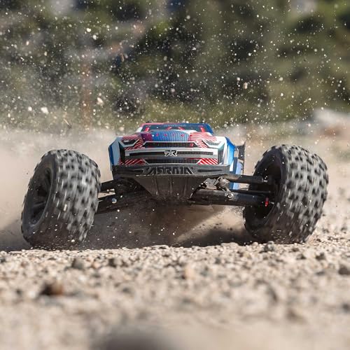 Image of ARRMA RC Truck 1 /8 KRATON 4X4 6S BLX BRUSHLESS V6 Speed Truck RTR (Lipo Battery and Charger Not Included) (Blue /Red), ARA8608V6T4