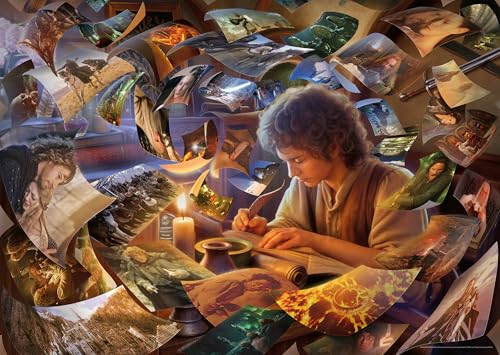 Ravensburger Puzzle 12001810 - Herr der Ringe - Frodos Reise - 1000 Teile Puzzle fĂĽr Kinder und Erwachsene ab 14 Jahren