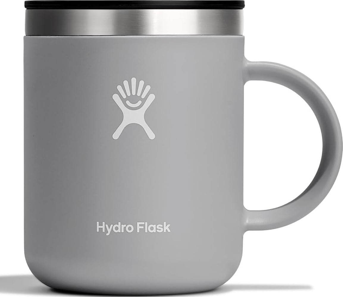 HYDRO FLASK - Kaffeebecher 354ml (12 oz) - Vakuumisolierter Thermobecher aus Edelstahl - Isolierbecher mit Griff & Steckdeckel - Reise-Becher - Spülmaschinenfester Kaffeebecher - Birch