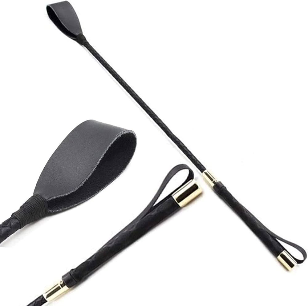 Amazon.co.jp: 18インチ 乗馬用鞭 ブラック 乗馬用鞭 プレミアム