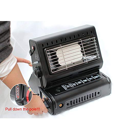 Draagbaar Terrasverwarming Voor Binnen Buitenshuis, Butaan Gaskachel Vloeibaar Gas 1300W Kachel Voor Camping Tent-groen… - Image 4