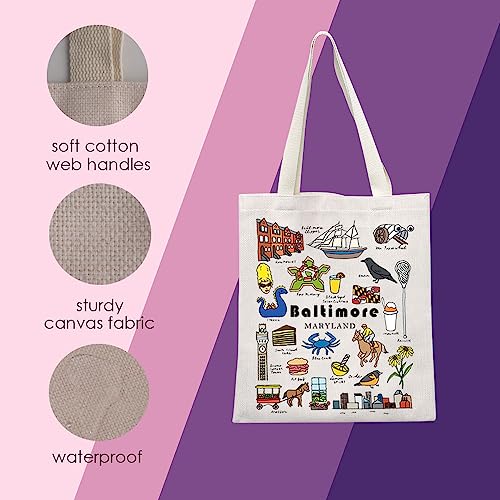 Bolso Tote MNIGIU Baltimore State Maryland miniatura 5
