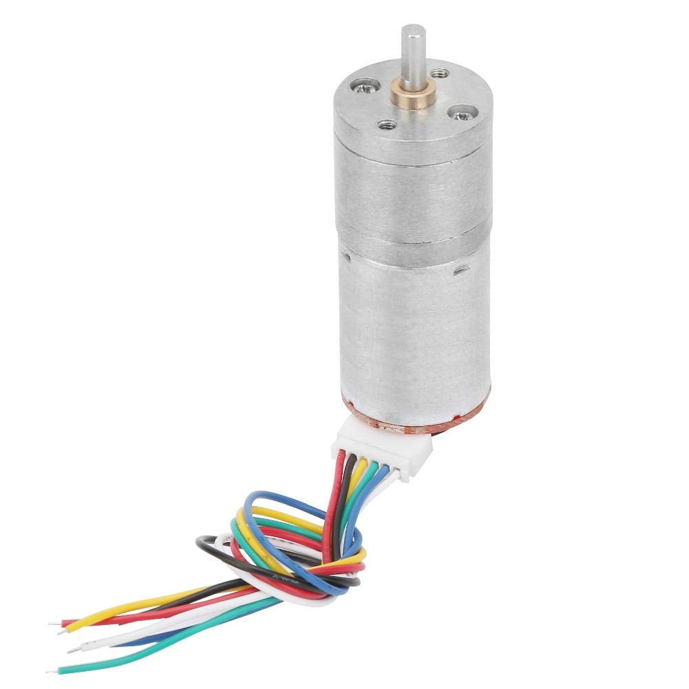 Motore di riduzione della velocità DC 12 V Encoder motoreduttore per giocattoli auto robot stampante bilancia auto bricolage motore giocattolo (100 RPM)
