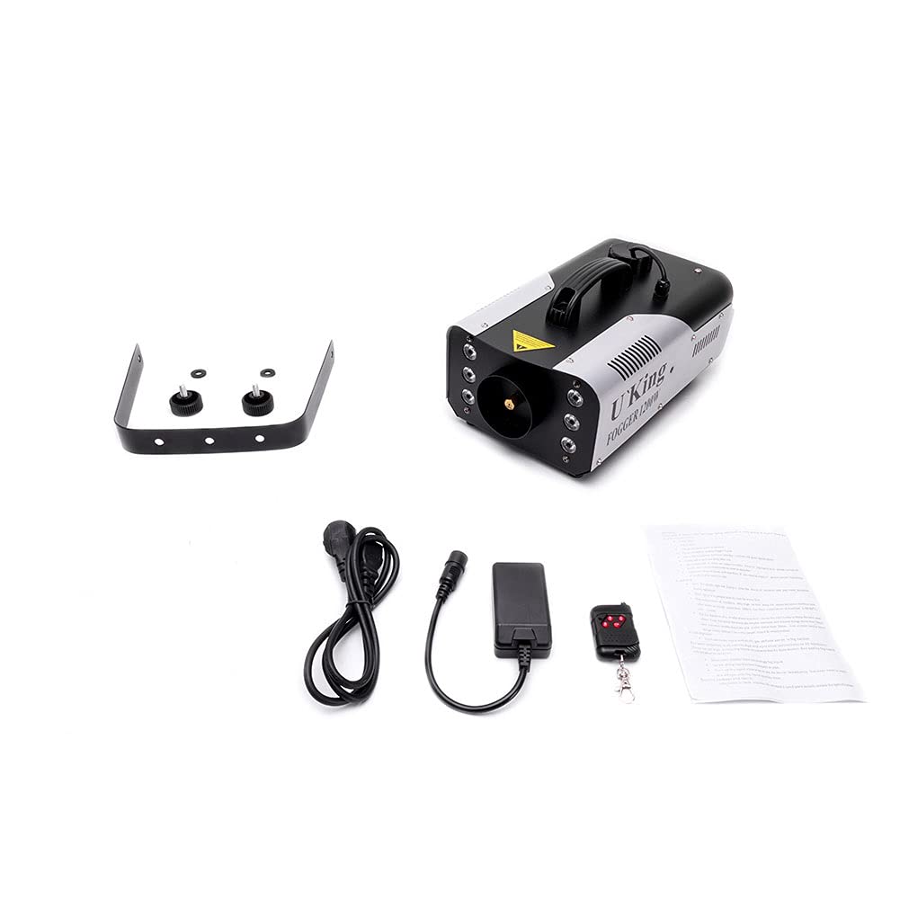 Morfit Mistmachine, 500 W, rookmachine met 2000 CFM nevel, 3 standen, led-kleurlampen, bekabelde en draadloze rookmachine voor Halloween, bruiloft en podiumeffect