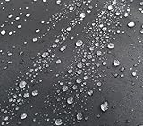 QUICK STAR Paravent Outdoor Wetterfest 150 x 190 cm Grau | Raumteiler Stellwand Innen | Garten & Balkon Sichtschutz Blickdicht
