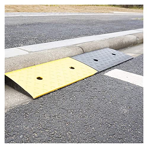 Rampas de goma antideslizantes 99x25x4 cm negro y amarillo miniatura 5