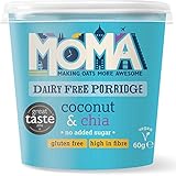 MOMA Papilla de gachas de coco y chía sin gluten y lácteos 12x60g