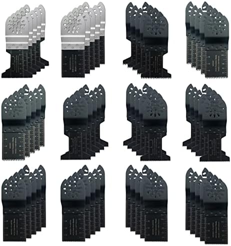 Hophen 50 Pcs Oscillating Saw Blades Multi Tools Cutting