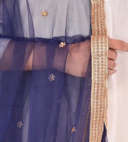 Dupatta Chunni Ladies Women's Self Design Net Dupatta2
