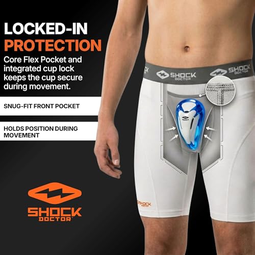 Image of Shock Doctor 221 Compression Short with BioFlex Cup