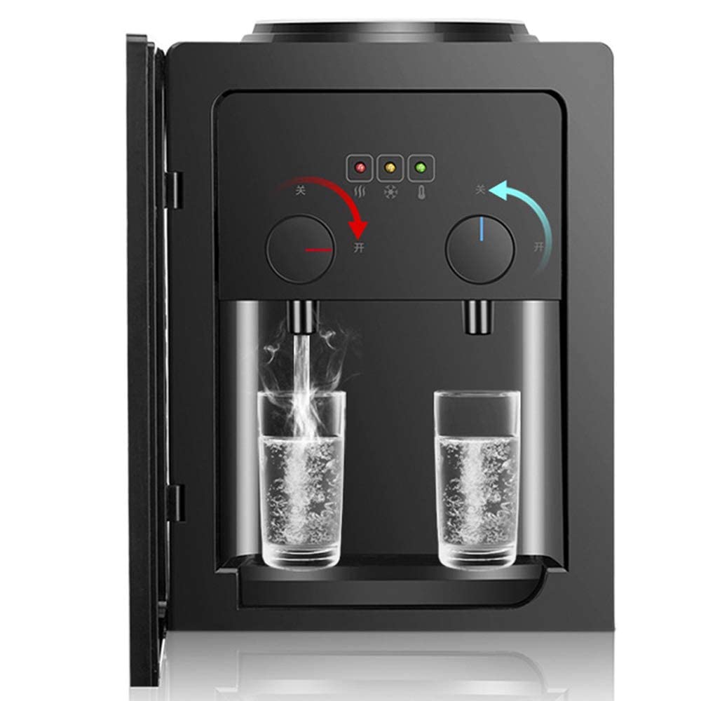 Dispensador de agua con refrigeración 550 W calefacción, 75 W de refrigeración, color negro