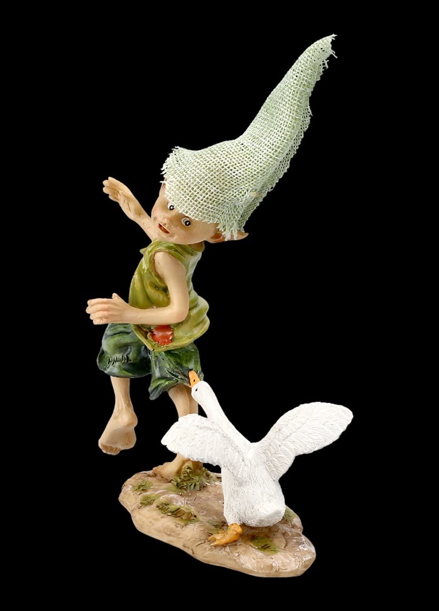 Pixie Elf Figurine As Candle Holder - Ich Geh With Mine Lantern Storm
