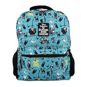 Disney Nightmare Before Christmas Kids 16 Inch School Backpack (One Size, Teal)