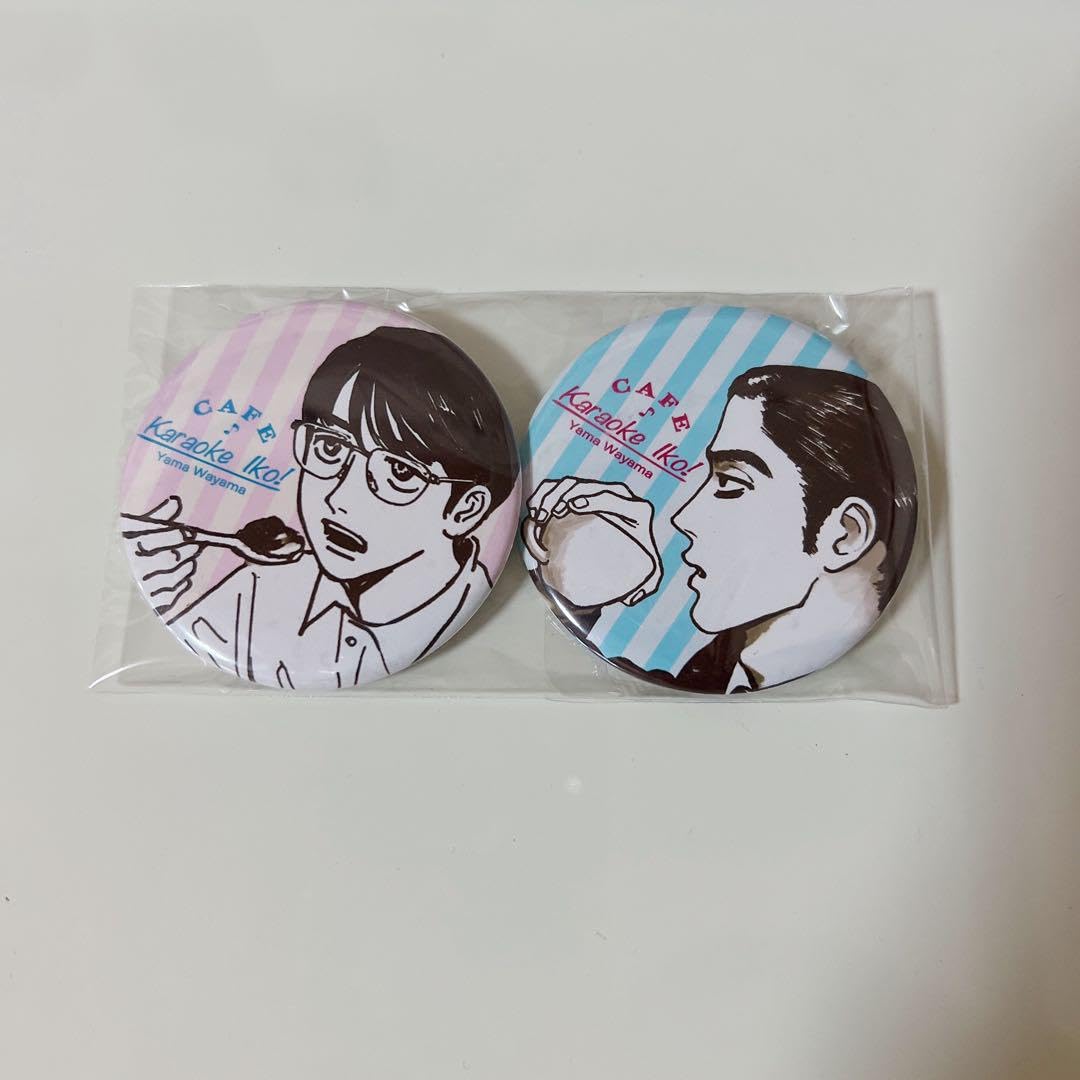 Amazon.co.jp: カラオケ行こ！ コラボカフェ オリジナル缶バッジ