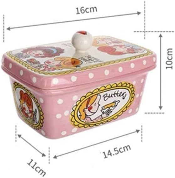 Butter Dishes Porcelain Butter Dish Home and Gifts Cream Butter Dish with Lid Lovely Ceramic Container Ceramic Butter Tray Butter Container