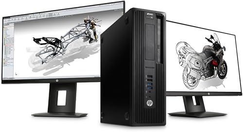 HP PC de escritorio Z240 SFF Workstation, Intel Xeon E3-1225 con procesador de 3.6 GHz, 16 GB de RAM, SSD de 256 GB, Windows 10 Pro (renovado)
