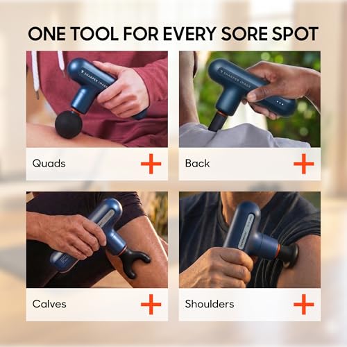 Image of Sharper Image Powerboost Move Aero [New 2026 Version] Mini Deep Tissue Percussion Massage Gun| Muscle Recovery & Pain Relief Massage Tool| Full Body Back & Shoulder Massager| Travel Gift for Men Women