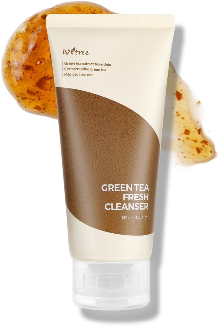 ISNTREE Green Tea Fresh Cleanser 120ml 4.06 fl.oz Mild Face Cleanser | Korean Skin Care for Oily Combination Skin moisture barrier oil moisture balance