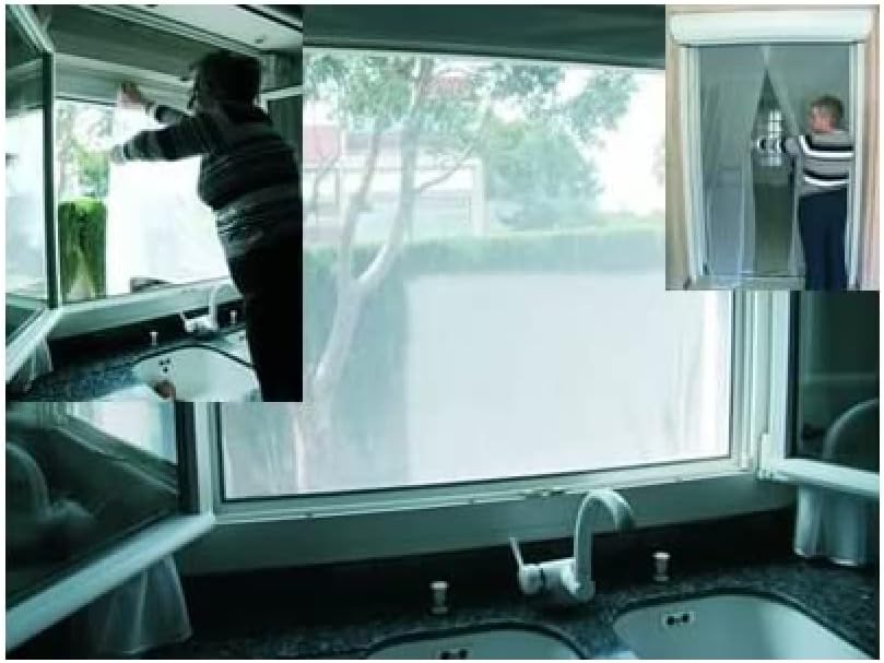 MSV Window Mosquito Net, White, 130 x 150 cm