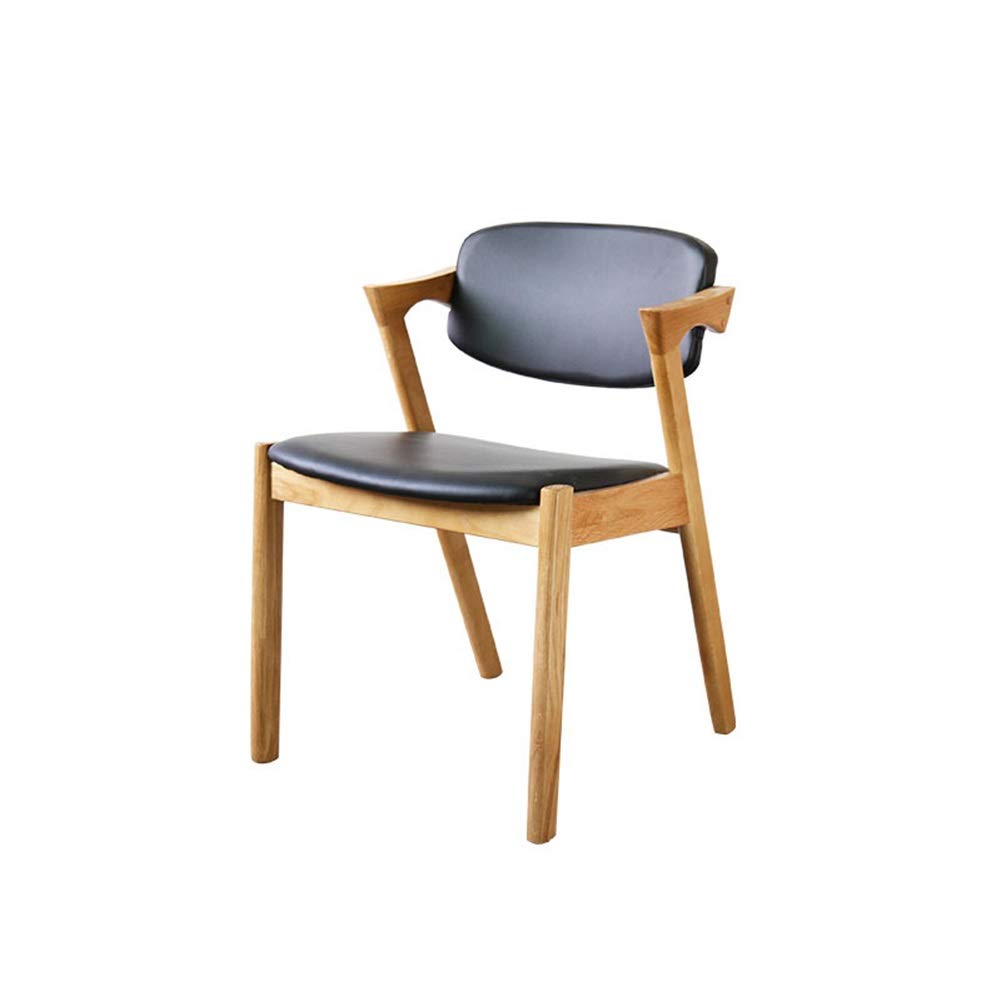 Chaise de salle à manger adulte en bois massif stable et anti-fatigue