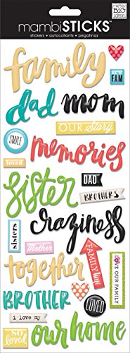 Me & My Big Ideas Essential Aufkleber Familie, Acryl, mehrfarbig Cover