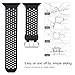 UMAXGET Compatible with Apple Watch Band Series 3 38mm 40mm 42mm 44mm, Soft Silicone Breathable Replacement Sport Band Compatible with iWatch SE Series 3/2/1/5/4 for Men Women (All Black)
