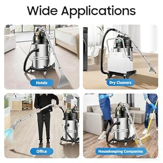 UIBAO 60L Macchina estrattore per tappeti,Aspirapolvere Potente per da Divano,Bidone Aspiratutto Professionale,2 Motori da 1000 W,Funzione Soffiante,per Uso Intensivo,Accessori Inclusi