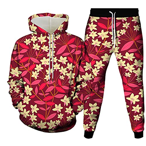 Sweat à capuche et pantalon floral 3D : la solution au style urbain banal