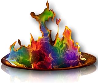 Pack of 8 Magic Neon Flames Fire Colourant Mystical Colour Changing Flame