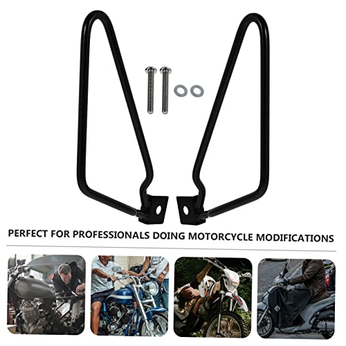 Soporte práctico para bolsa SUPVOX para motocicleta, soporte metálico para alforjas, rack de equipaje negro miniatura 5